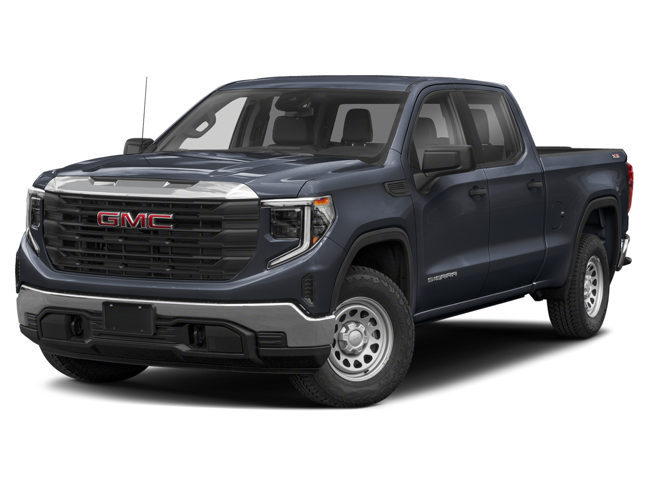 2023 GMC Sierra Elevation in Titanium Rush Metallic — front three-quarter view
