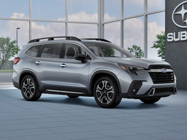 2026 Subaru ASCENT Touring 7-Passenger in Ice Silver Metallic — front three-quarter view