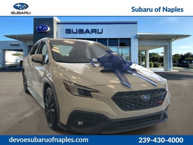 2026 Subaru WRX GT in Ceramic White — front three-quarter view