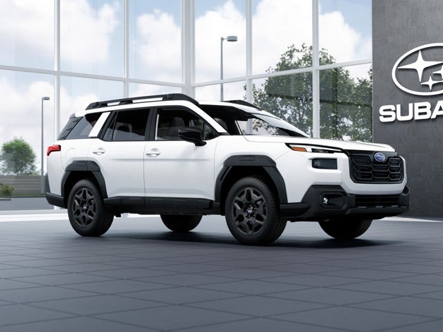 2026 Subaru OUTBACK Limited in Crystal White Pearl — front three-quarter view