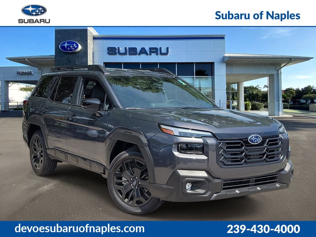 2026 Subaru OUTBACK Limited XT in Magnetite Gray Metallic — front three-quarter view
