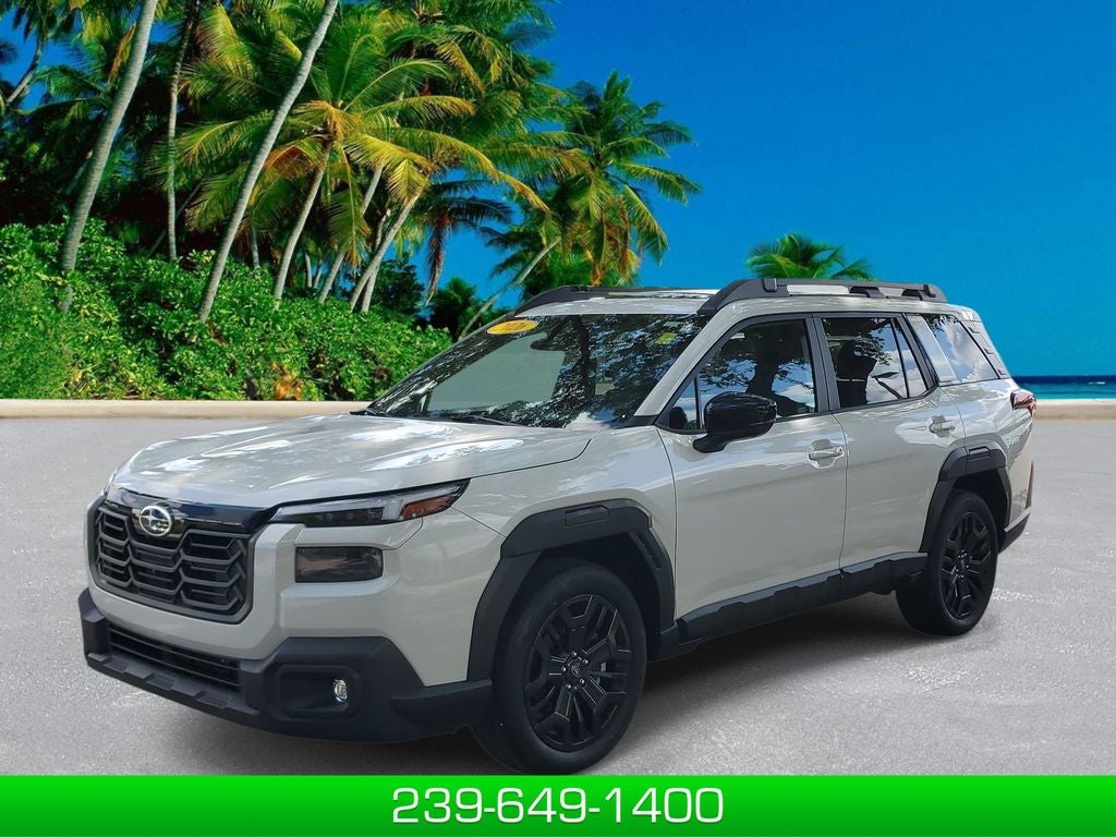 2026 Subaru Outback Limited XT in Crystal White Pearl — front three-quarter view